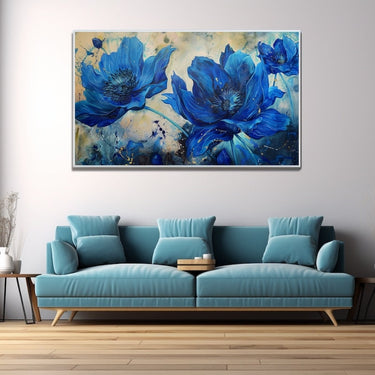 Blue Flowers Painting